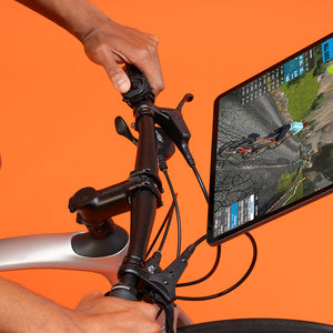 Cyclist's realistic ride on Zwift app