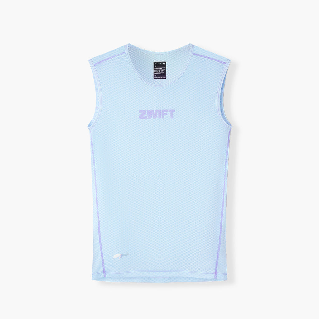 men's frost blue cycling base layer – Zwift Watopia Essentials x Pedal Mafia
