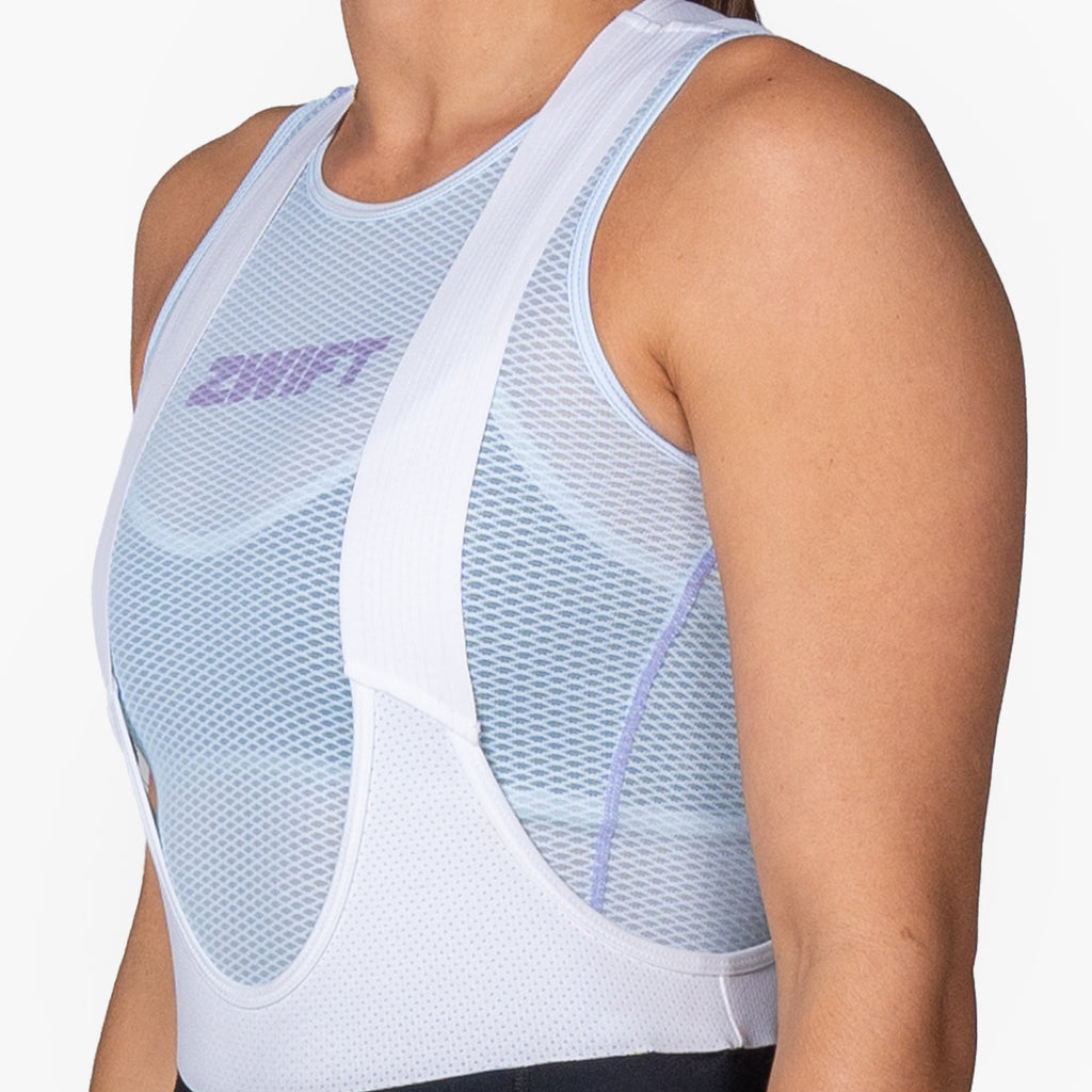 women's frost blue cycling base layer – Zwift Watopia Essentials x Pedal Mafia