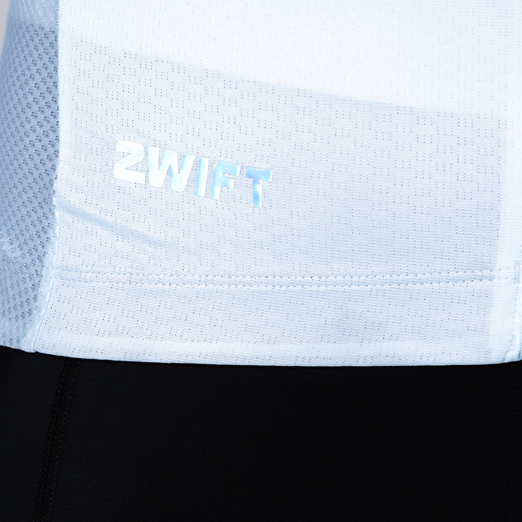 men's frost blue cycling jersey – Zwift Watopia Essentials x Pedal Mafia