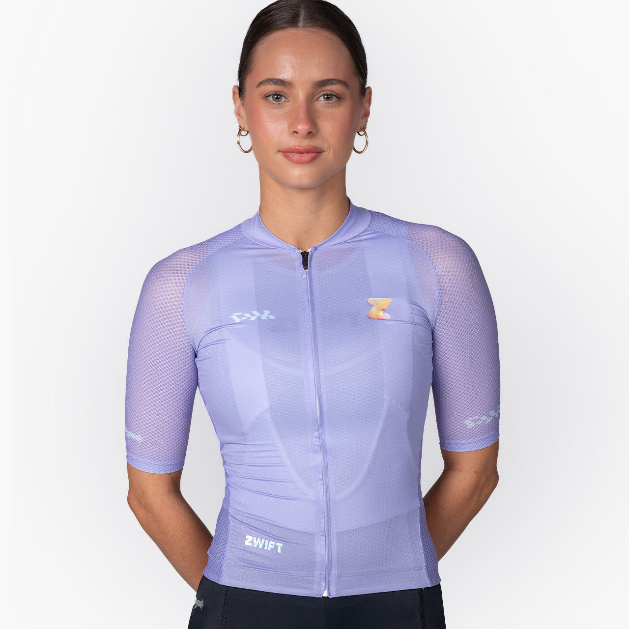 women's lavender cycling jersey – Zwift Watopia Essentials x Pedal Mafia