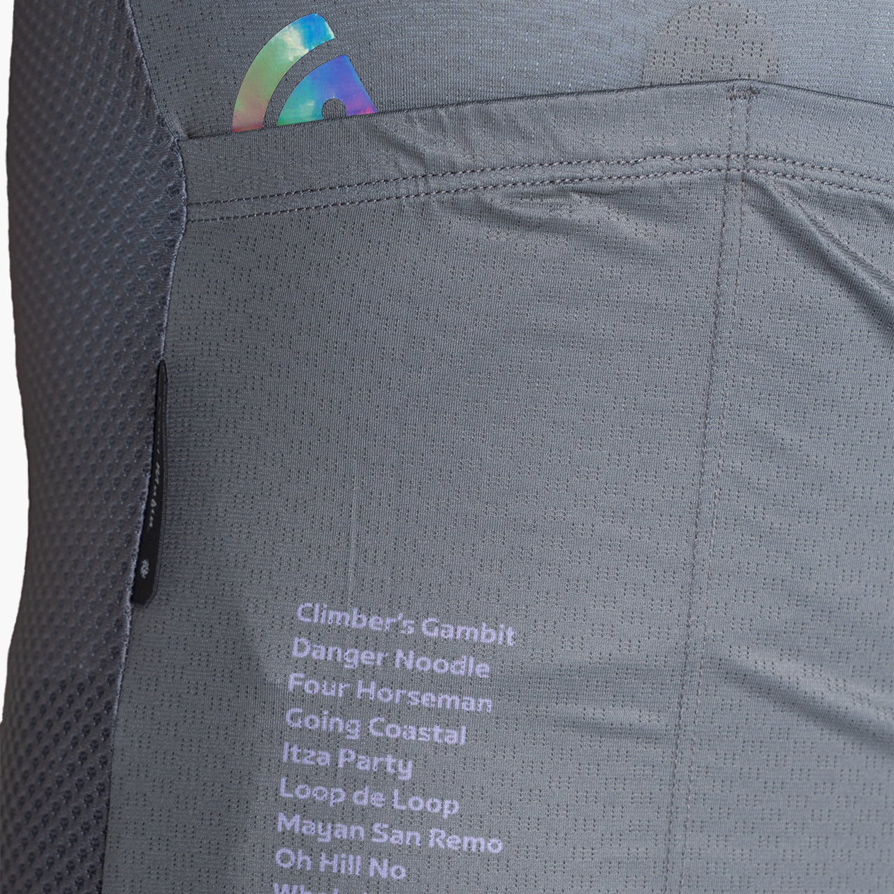 men's slate grey cycling jersey – Zwift Watopia Essentials x Pedal Mafia