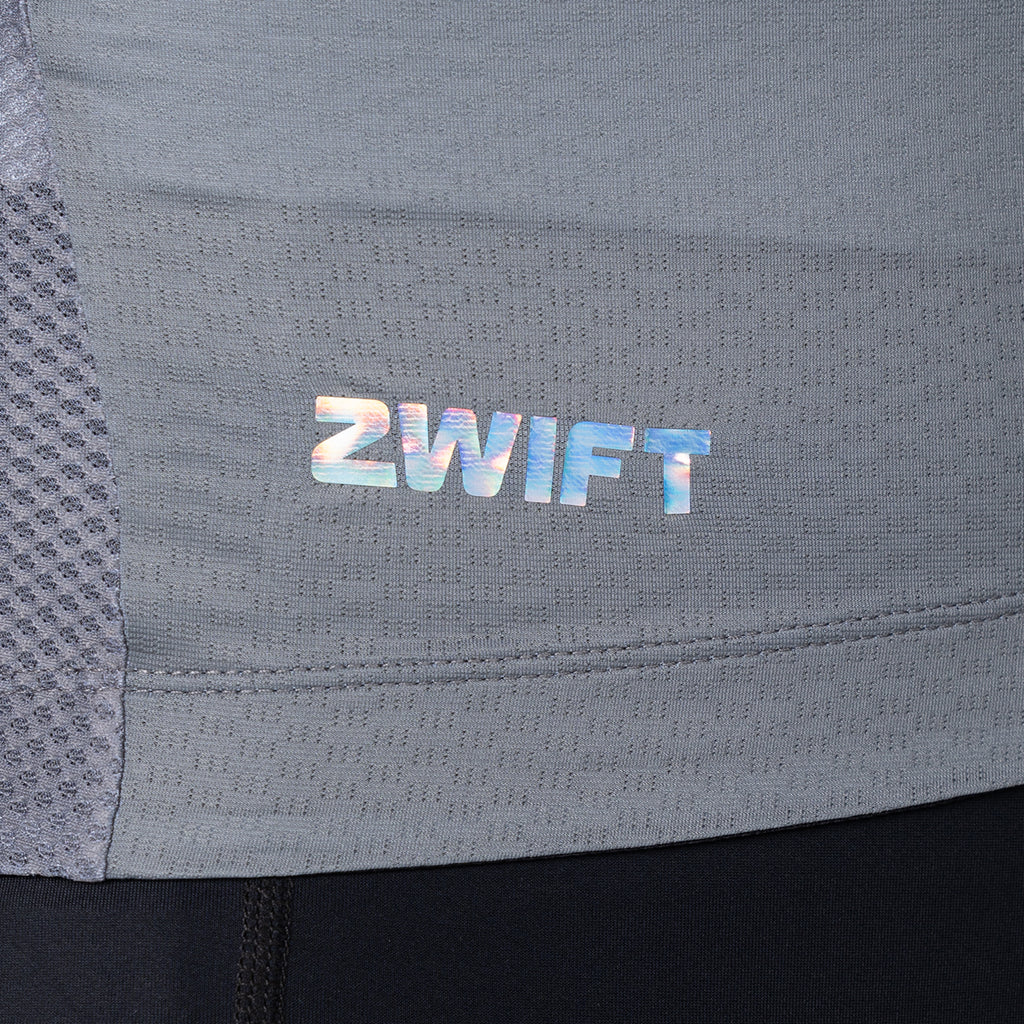 men's slate grey cycling jersey – Zwift Watopia Essentials x Pedal Mafia